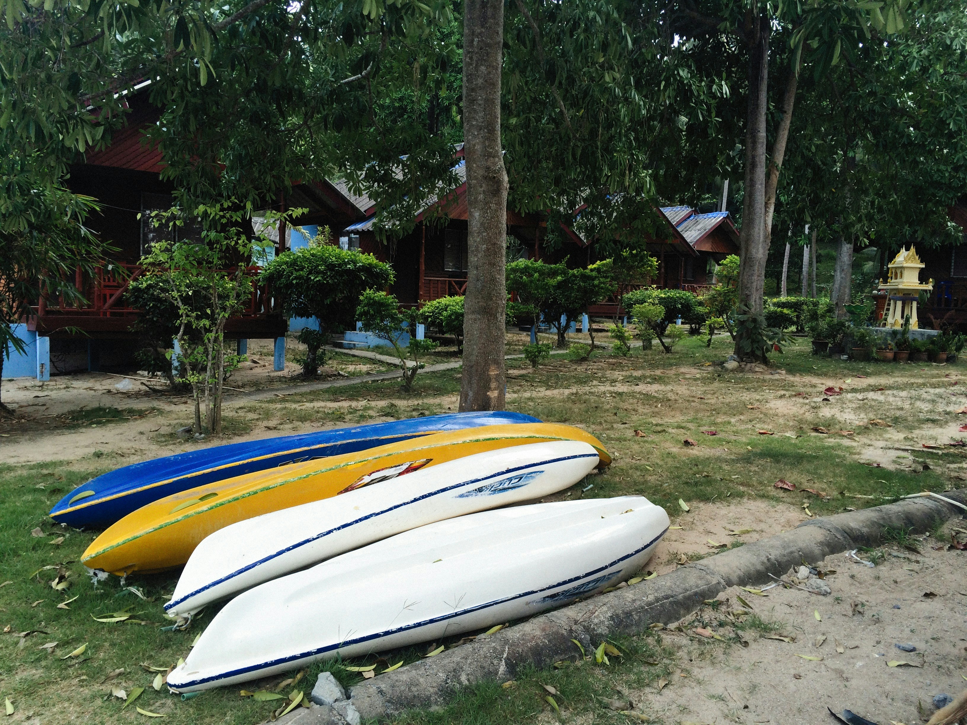 picture of what the outside of a surf camp looks like